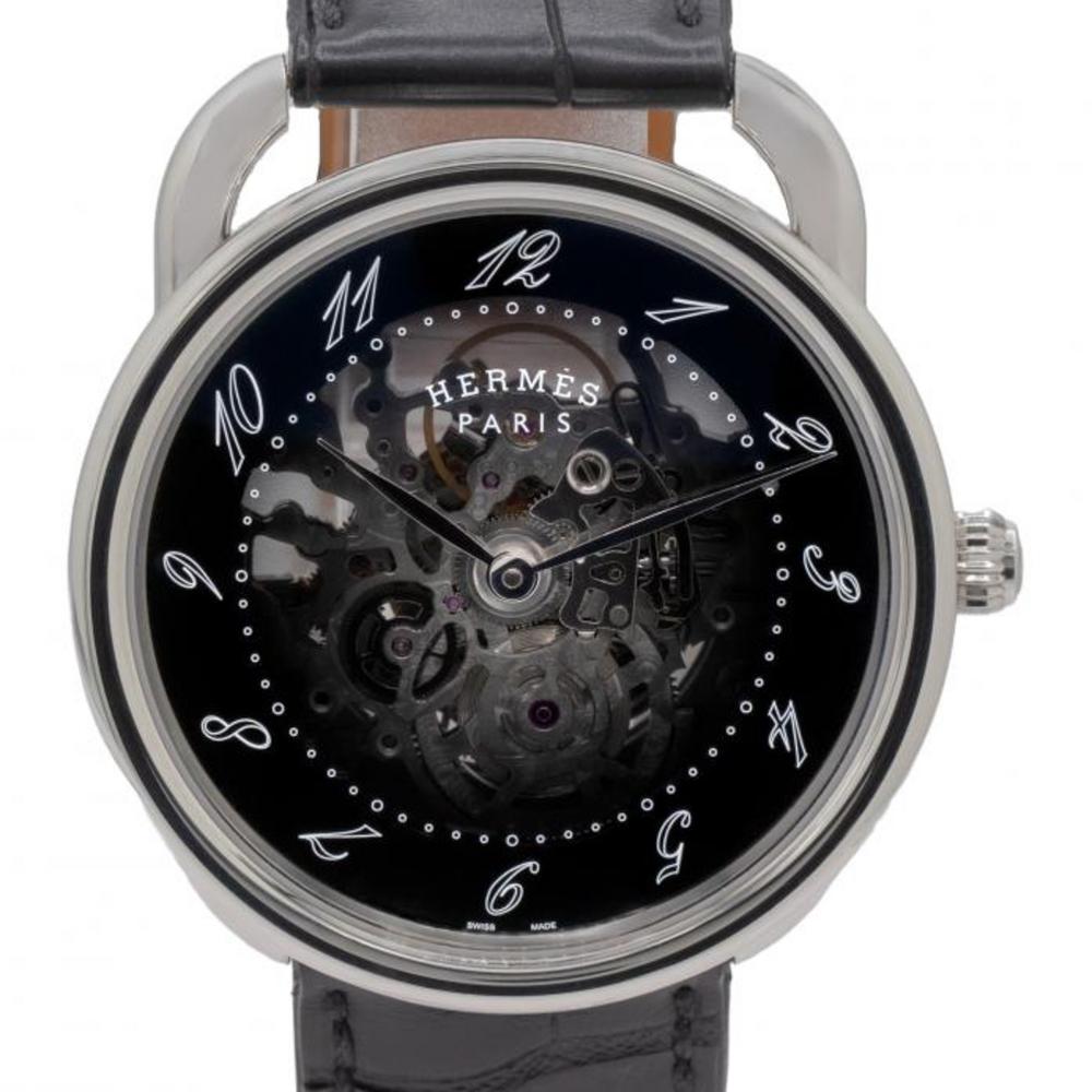 Hermes Arceau Squelette Dial 41MM AR2710 Stainless Steel Watch